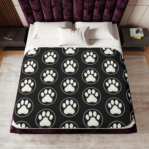 Cozy Sherpa Paw Blanket (3 sizes)