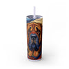 Skinny Tumbler with Straw – 20 oz Stainless Steel Cup