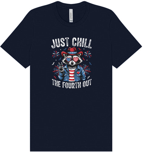 Chill the Fourth Out Adult Bella Canvas Shirt