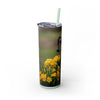 Skinny Tumbler with Straw – 20 oz Stainless Steel Cup