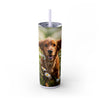 Skinny Tumbler with Straw – 20 oz Stainless Steel Cup