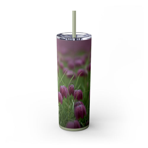 Skinny Tumbler with Straw – 20 oz Stainless Steel Cup