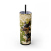 Skinny Tumbler with Straw – 20 oz Stainless Steel Cup