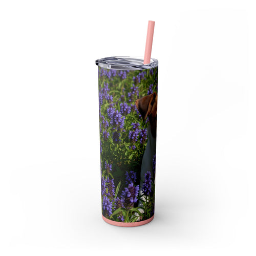Skinny Tumbler with Straw – 20 oz Stainless Steel Cup
