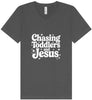 Chasing Toddlers and Jesus Unisex V-Neck Shirt