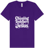 Chasing Toddlers and Jesus Unisex V-Neck Shirt