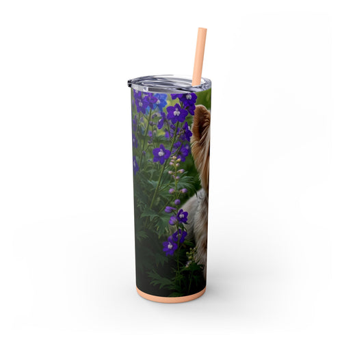 Skinny Tumbler with Straw – 20 oz Stainless Steel Cup