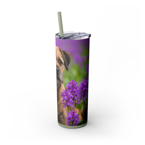 Skinny Tumbler with Straw – 20 oz Stainless Steel Cup