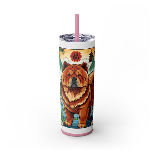 Skinny Tumbler with Straw – 20 oz Stainless Steel Cup