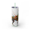 Skinny Tumbler with Straw – 20 oz Stainless Steel Cup