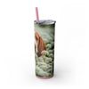Skinny Tumbler with Straw – 20 oz Stainless Steel Cup