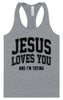 Jesus Loves You, I'm Trying Women's Racerback Tank