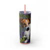 Skinny Tumbler with Straw – 20 oz Stainless Steel Cup