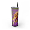 Skinny Tumbler with Straw – 20 oz Stainless Steel Cup