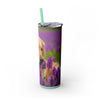 Skinny Tumbler with Straw – 20 oz Stainless Steel Cup