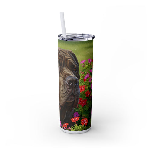 Skinny Tumbler with Straw – 20 oz Stainless Steel Cup