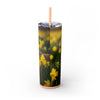 Skinny Tumbler with Straw – 20 oz Stainless Steel Cup