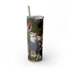 Skinny Tumbler with Straw – 20 oz Stainless Steel Cup
