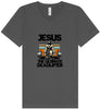Jesus, the Ultimate Deadlifter Unisex V-Neck Shirt