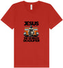 Jesus, the Ultimate Deadlifter Unisex V-Neck Shirt