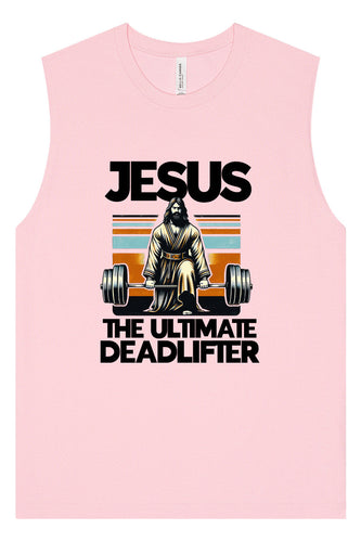 Jesus, the Ultimate Deadlifter Muscle Tank
