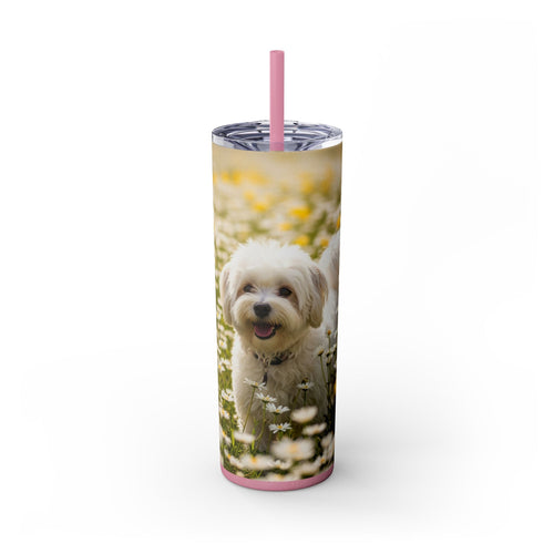 Skinny Tumbler with Straw – 20 oz Stainless Steel Cup