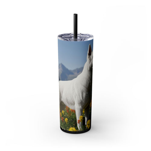 Skinny Tumbler with Straw – 20 oz Stainless Steel Cup