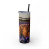 Skinny Tumbler with Straw – 20 oz Stainless Steel Cup