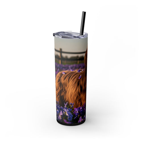 Skinny Tumbler with Straw – 20 oz Stainless Steel Cup