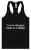 Jesus Thinks I'm a Delight Women's Racerback Tank