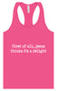 Jesus Thinks I'm a Delight Women's Racerback Tank