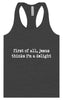 Jesus Thinks I'm a Delight Women's Racerback Tank