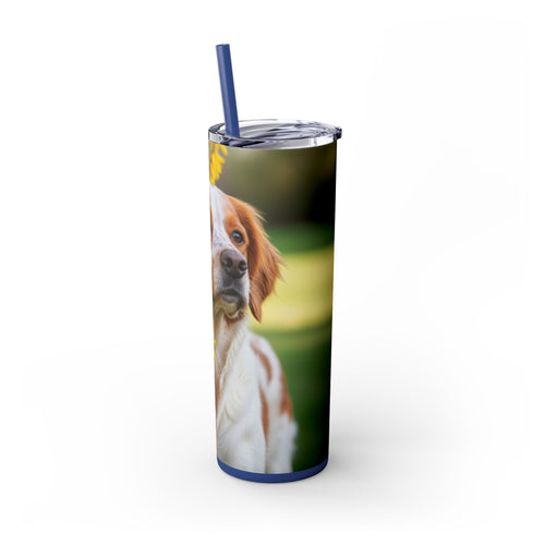 Skinny Tumbler with Straw – 20 oz Stainless Steel Cup