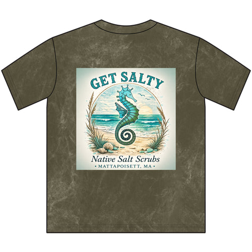 Get Salty — Vintage Mineral Wash Crewneck Tee