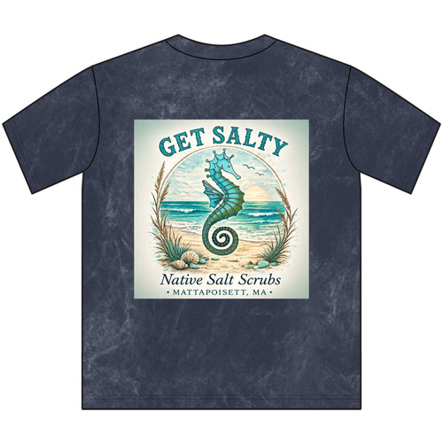 Get Salty — Vintage Mineral Wash Crewneck Tee