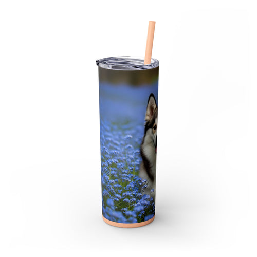 Skinny Tumbler with Straw – 20 oz Stainless Steel Cup