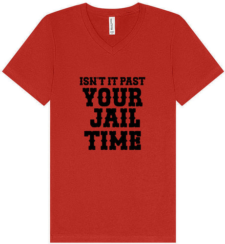 Past Your Jail Time Unisex V-Neck Shirt