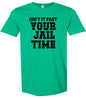 Past Your Jail Time Adult Gildan Soft Shirt