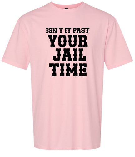 Past Your Jail Time Adult Gildan Soft Shirt