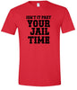 Past Your Jail Time Adult Gildan Soft Shirt