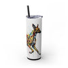 Skinny Tumbler with Straw – 20 oz Stainless Steel Cup