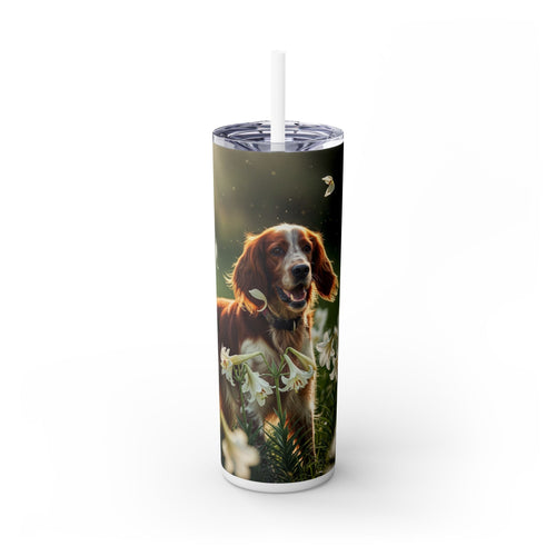 Skinny Tumbler with Straw – 20 oz Stainless Steel Cup