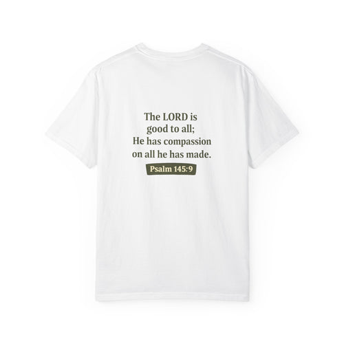 Compassion for All Creation T-Shirt — Psalm 145:9 Christian Graphic Tee,  Matching Pet Apparel Available