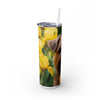 Skinny Tumbler with Straw – 20 oz Stainless Steel Cup