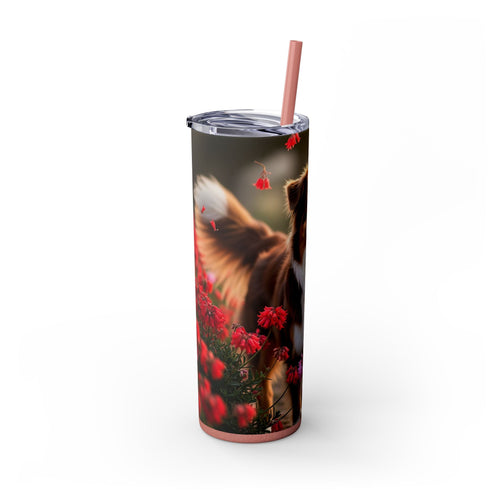 Skinny Tumbler with Straw – 20 oz Stainless Steel Cup