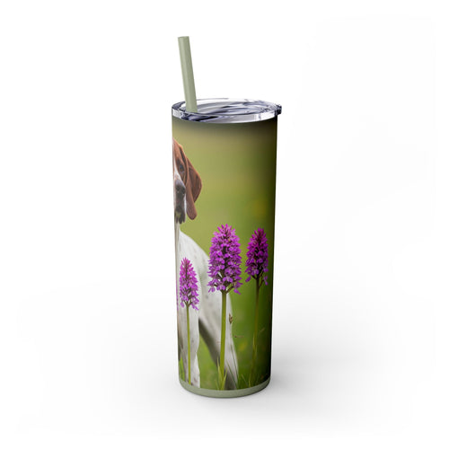 Skinny Tumbler with Straw – 20 oz Stainless Steel Cup