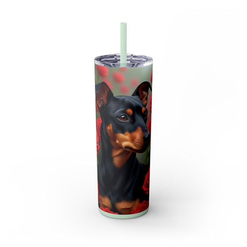 Skinny Tumbler with Straw – 20 oz Stainless Steel Cup