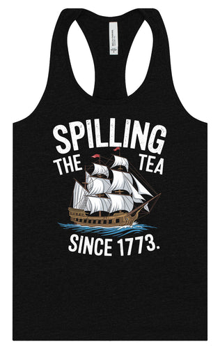 Spilling the Tea Since 1773 Women's Racerback Tank