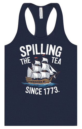 Spilling the Tea Since 1773 Women's Racerback Tank
