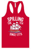 Spilling the Tea Since 1773 Women's Racerback Tank